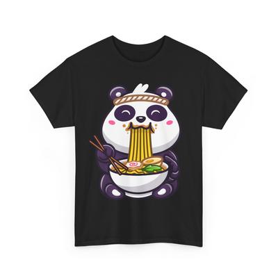 Kawaii Panda Eating Ramen Panda Animals Lovers Women Men Cute Shirt