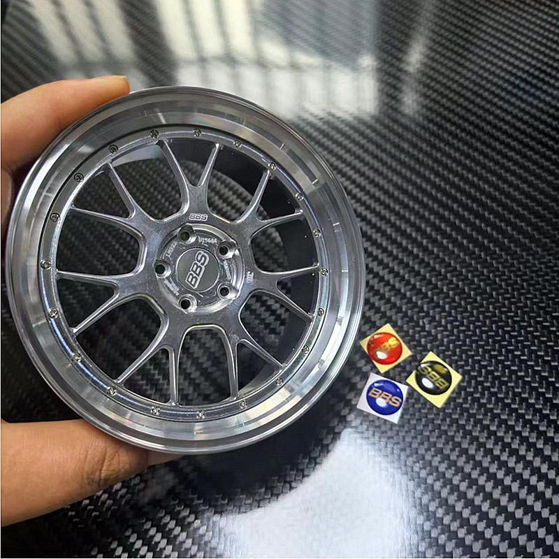 Metal Mini Road Wheel Rim, RAYs Aluminum Alloy Forged Refitting Wheel Model Modified Ornaments Desktop Display