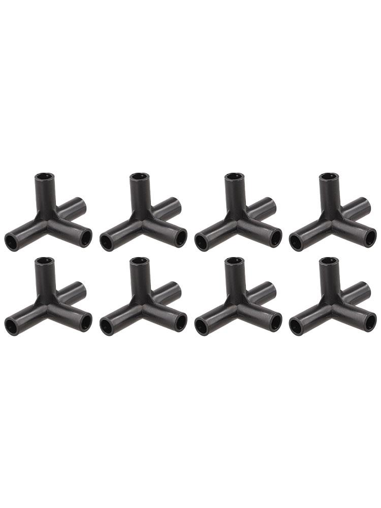 Juego de 8 Accesorios para Tuberías de PVC para Bricolaje para Invernaderos y Estructuras de Soporte para Plantas
