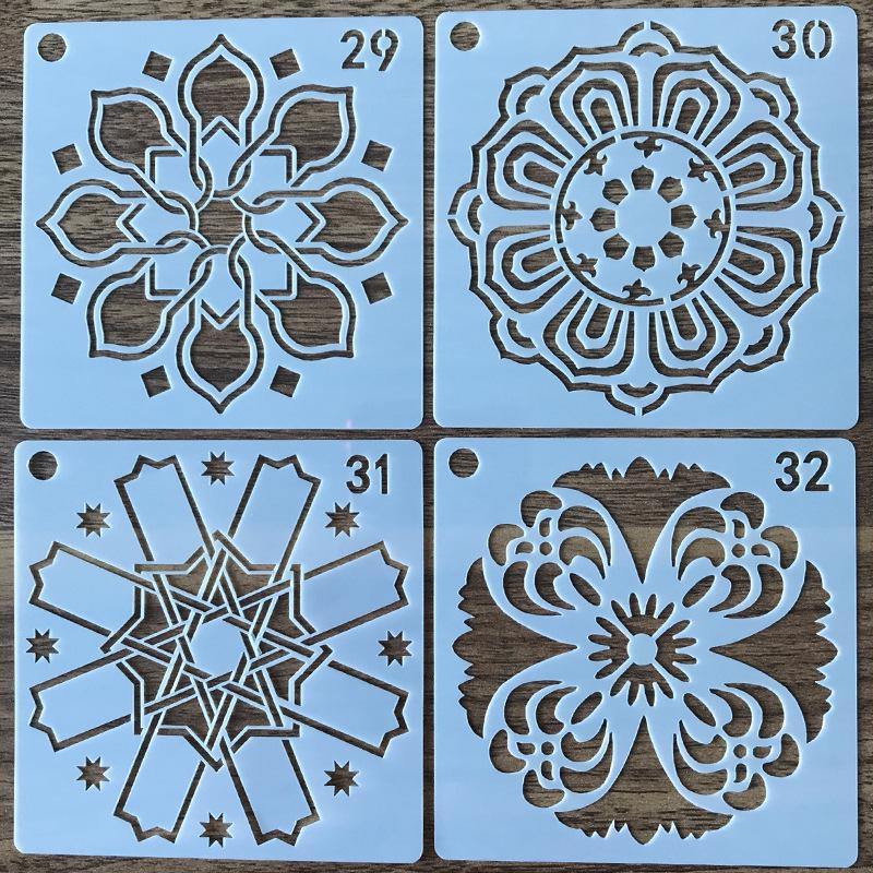 56 Mandala-Steinmalvorlagen - Kreative Schnitzformen für die Mandala-Kunst