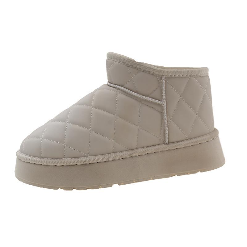 Snow boots women's winter velvet thickened short boots children's 2025 new women's shoes waterproof, non-slip and warm cotton shoes