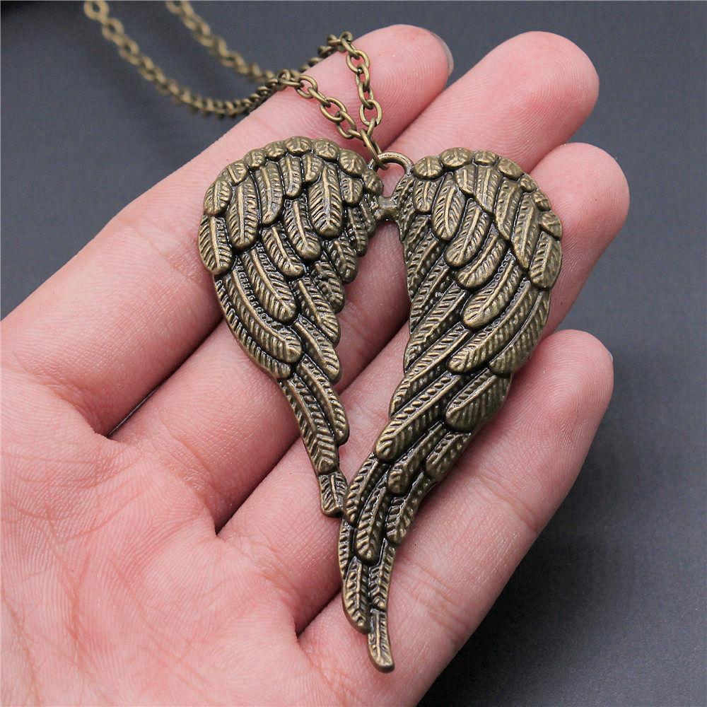 45cm Oder 70cm Lange Kette Halskette Flügel Engel Hochzeitsschmuck Zubehör QN003