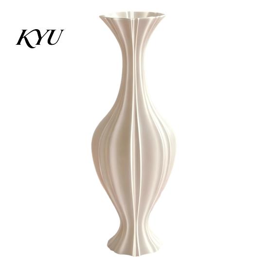 Chic Home Accents for Interior Design 3D Printed Artistic Vase, Modern Decorative Flower Minimalist Container, Stylish Planters Balcony Garden Floral