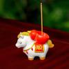 Creative Zodiac Pony Incense Burner Pony Shape Horse Year Indoor Incense Burner New Year Ornamental Resin Incense Stick Holder