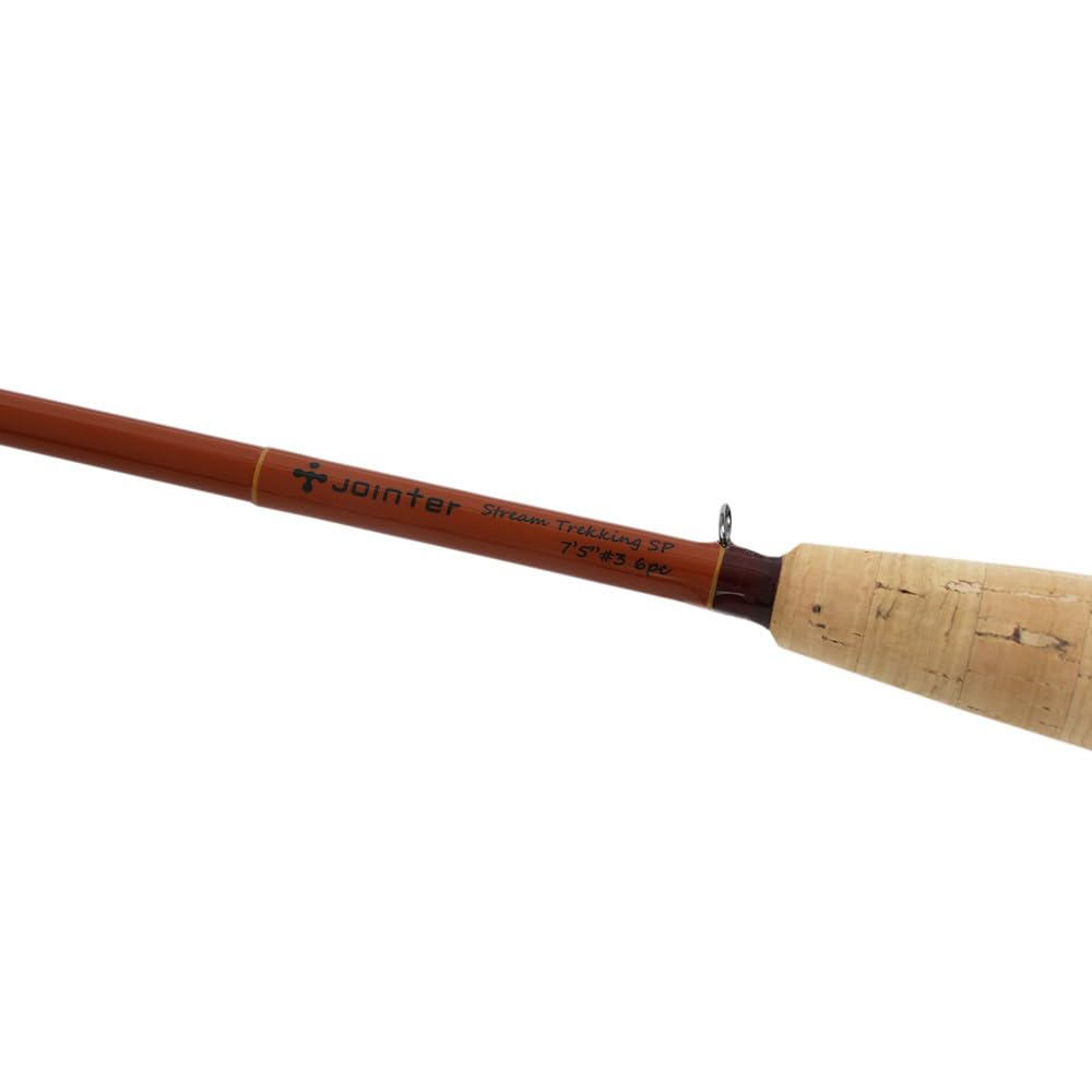 Jointer x Campanella Stream Trekking Special Rod for Mountain Headwater and Mountain Fishing [Dark Orange] 7'5" #3 6-Piece Headwaters, Streams,