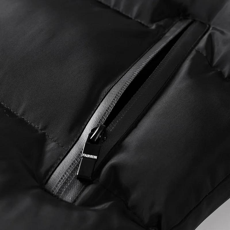 Men's Cotton Vest Jackets Warm Large Size Cotton Overcoat for Male Vest Jacket Outer Wear Clothing Garment