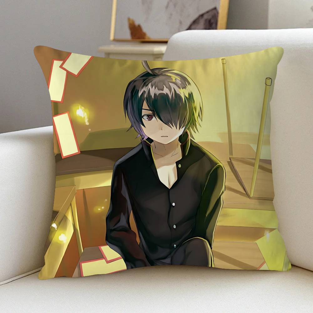 Araragi K-Koyomi Kissenbezug Kissenbezug Wohnzimmer Sofa Heimdekor Kundenspezifisch