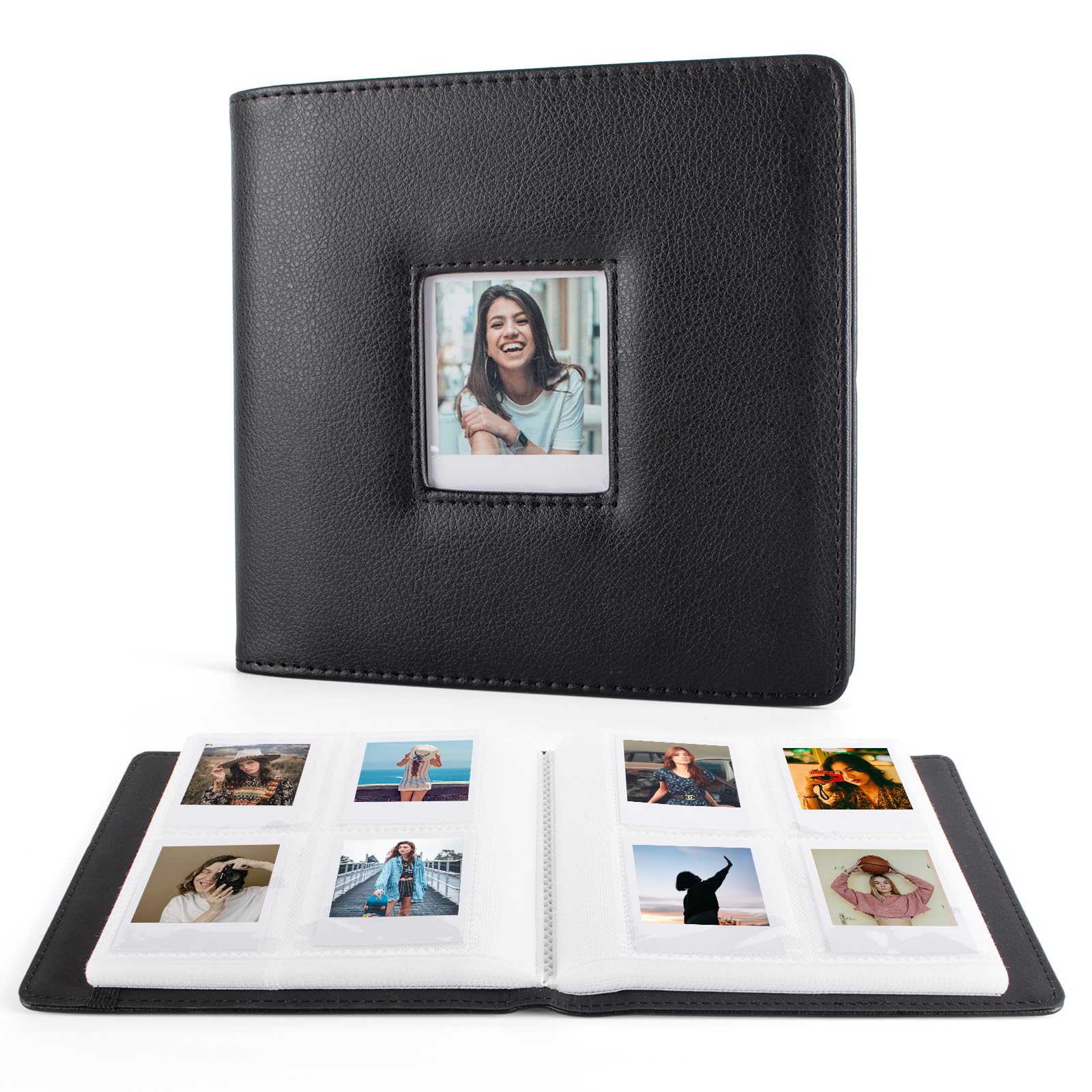 kinokoo Polaroid GO 288-Pocket Photo Album for Polaroid GO Instant Camera, PU Leather Large Capacity Album for Polaroid GO Camera Film, 2.62 x 2.12 In