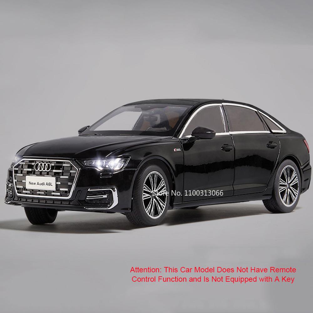 

1:18 Металлические модели автомобилей RS7 A6L, миниатюрные модели, игрушки со светом, музыкой, амортизацией колес, модель транспортного средства для мальчиков, украшение, подарки