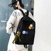 Schoolbag trendy brand backpack men's simple large-capacity travel backpack leisure Japanese junior high school student high school student schoolbag