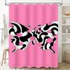 Stylish Butterfly Waterproof Shower Curtain Heat Resistant Machine Washable Non-Transparent 180x180cm