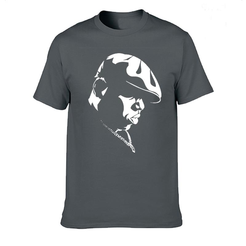 Divertente Maglietta Notorious Big Uomo Manica Corta Biggie Smalls T-shirt Hiphop Rock Biggie Smalls Maglietta Uomo Notorious B.I.G. Tee Tops