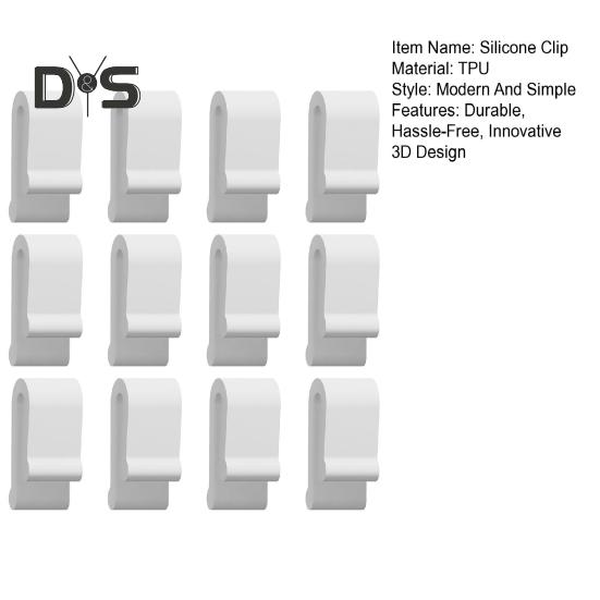 4/12Pcs Silicone Dutch Oven Lid Bumper Clips Easy To Use 3D Designed Silicone Bumper Clip for Enameled Cast Iron Cookware