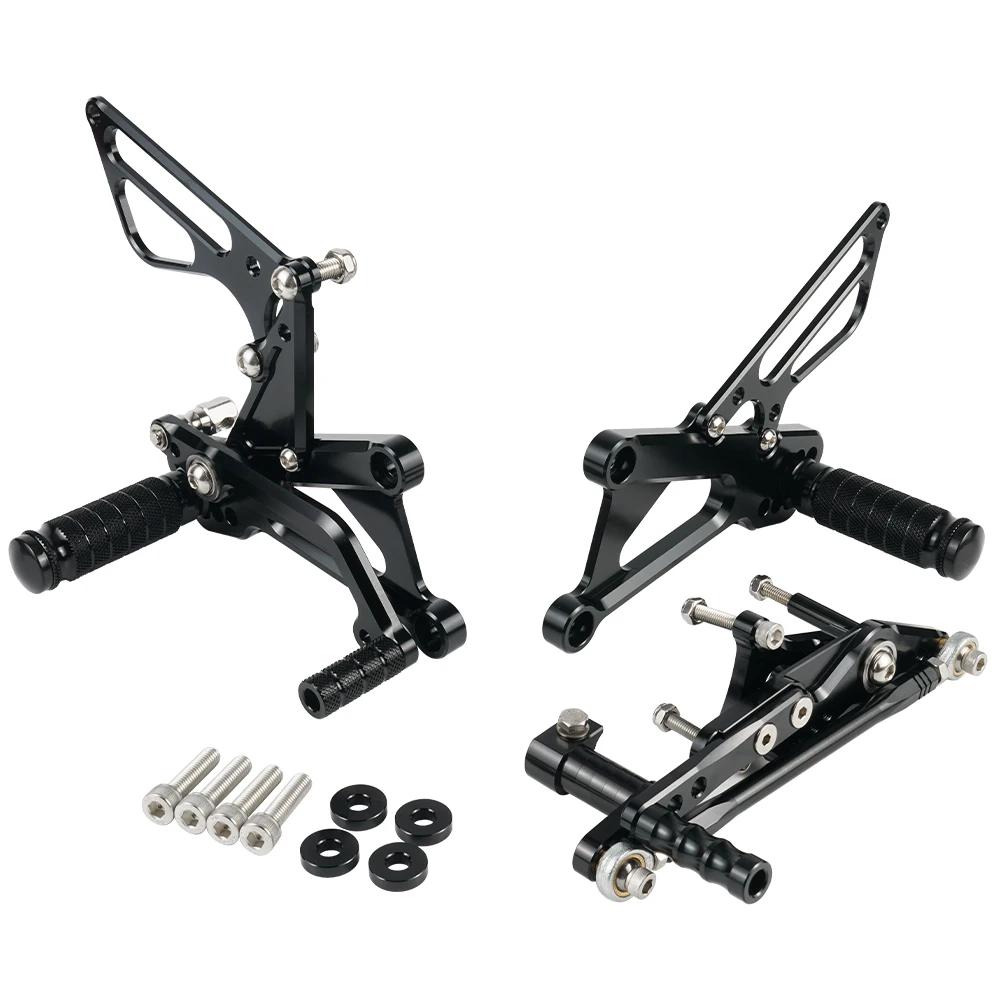 Adjustable Rearsets Footrests Footpegs For Triumph Daytona 675 2006-2012 2007 2008 2009 2010 2011 Motorcycle Shift Rod чёрный