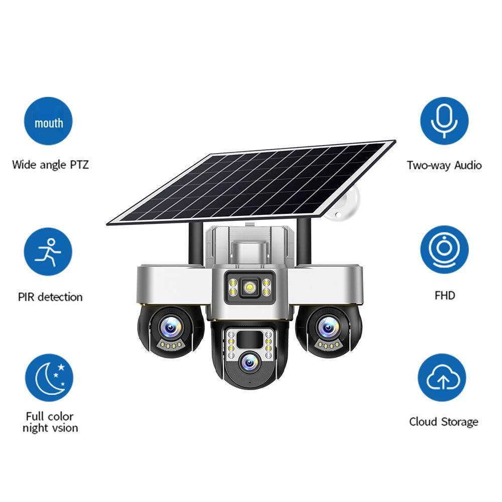Abu Lion Waterproof 4G Solar Outdoor Camera with 360° Remote Monitoring