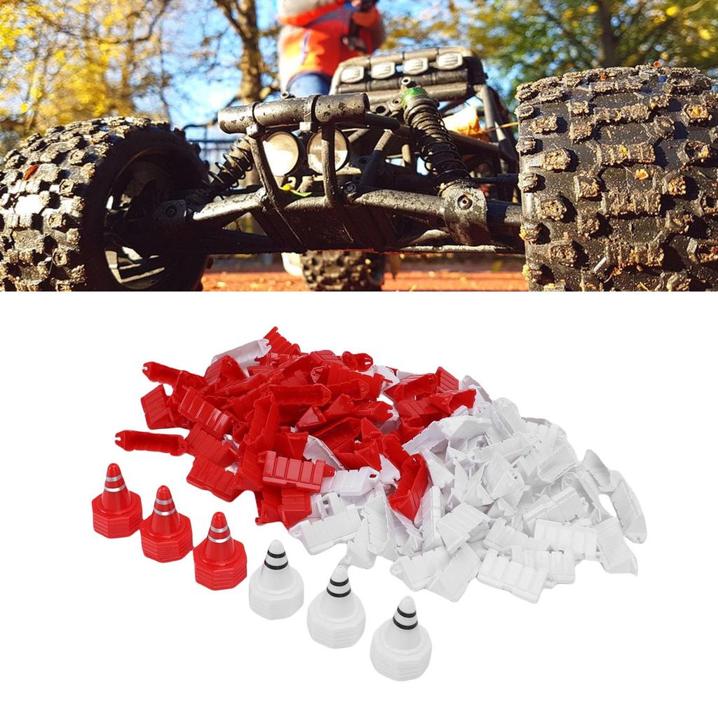 Asixxsix 120pcs RC Car Race Track Drift Runway Drift Field Fence for 1/14 1/16 1/18 1/24 1/28 RC Cars