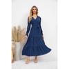 Einfarbiges Swing-Freizeitkleid