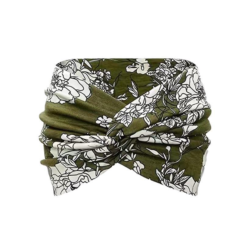 

Сверхширокая повязка на голову для йоги с узлом - эластичный спортивный аксессуар для волос для женщин