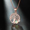 European and American Fashion Rose Gold Hope Tree Hot Selling Hollow Life Tree Pendant Jewelry