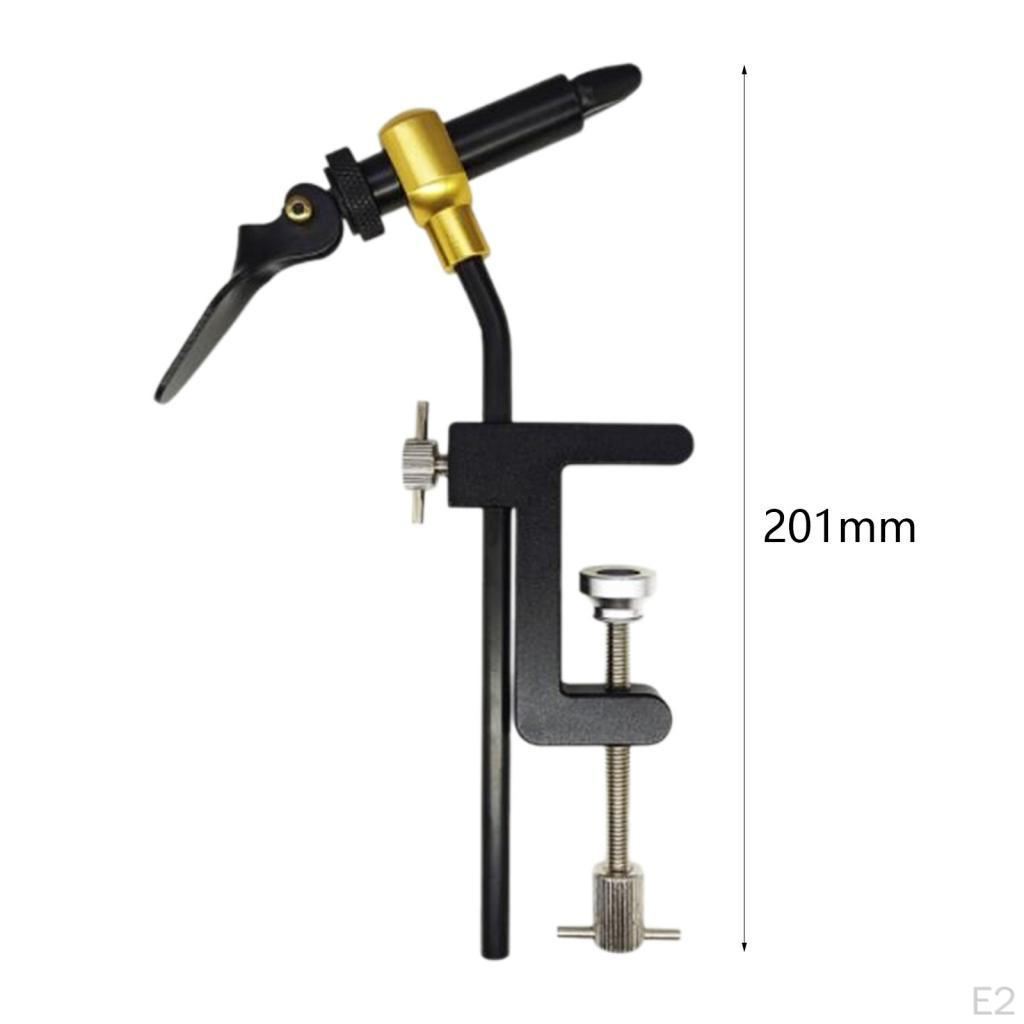 Degree Rotation Assist Hook Binding Vise Fly Tying C Clamp with Hardened Steel Fishing Lure
