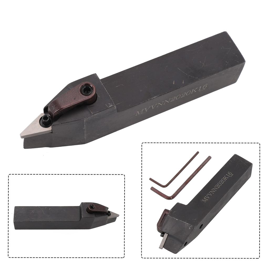 MVVNN 2020K16 20×125mm Index External Lathe Turning Holder For VNMG1604 Inserts