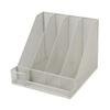 Desktop File Organizer Iron Mesh White Multi Layer Vertical File Folder Organizer for Study Office