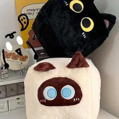 Cute Square Cat Doll Pillow Plush Toy Cute Scratching Machine Rag Doll Kitten Doll