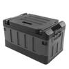 Collapsible Car Storage Box Setting Chair 2 In 1 Foldable Trunk Container Matt Black for Home Travel Fishing Camping