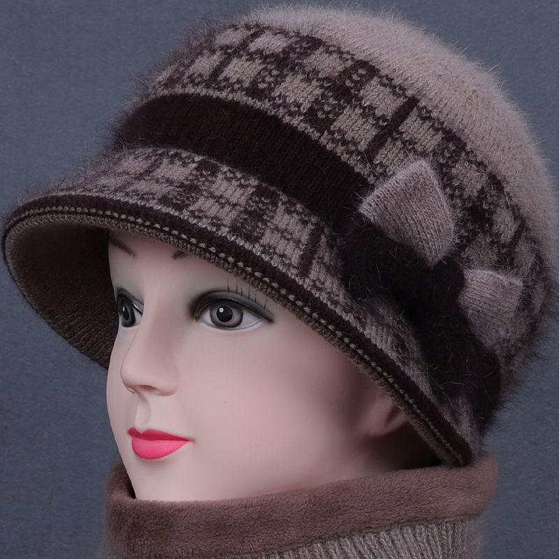 Mittelalterlicher und älterer Winter Verdickte Warme Mütze Glockenhut Wolle Baumwolle Mütze Strickmütze