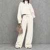 Women's Zip-Up Hoodie and High Waist Wide Leg Pants Set Casual Loungewear Tracksuit
