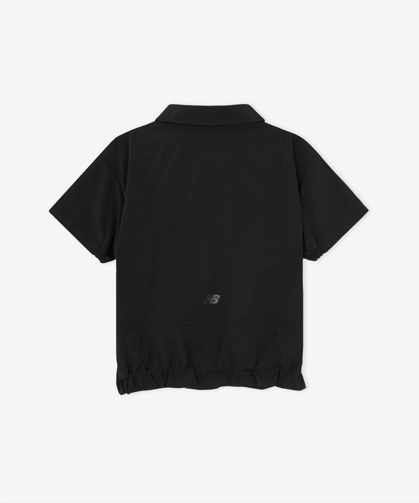 Nyuballanseu Nbncg3W612 / Women Frozen Woven Stretch Half Zip (Black)