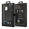 Custodia per iPhone 14 BMW Pelle Carbonio Nera
