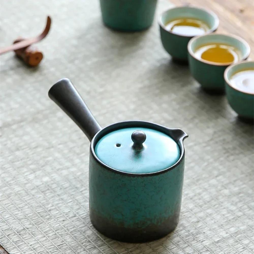 3 Style Vintage 150ml Pottery Kettle Teapot Tea Ceremony Set Milk Oolong Tea Tie Guan Yin Puer Small Teapot Green Teaware Type