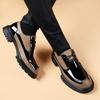 Men's Leather Shoes 2026 Spring and Autumn British Genuine Leather Business Casual Thick Sole Height Increasing Groom's Wedding