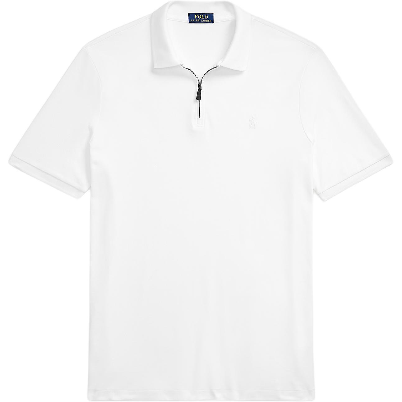 

Polo Ralph Lauren Solid Logo Slim Fit рубашка поло с коротким рукавом мужские топы белые 710941488-002 M