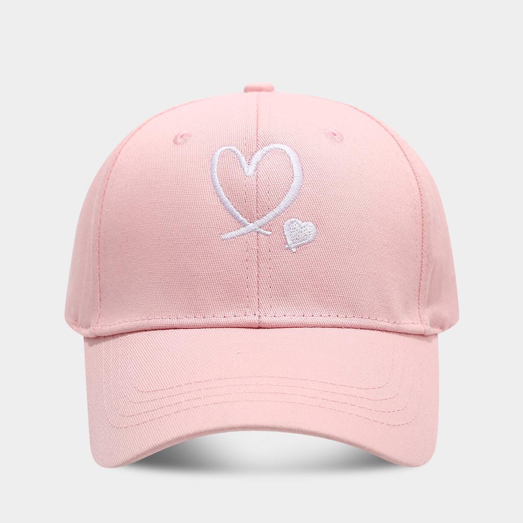 Bestickte Herzmuster Personalisierte Baumwoll-Baseballkappe für Männer und Frauen Personalisierte Papa-Kappen Sorority-Hut