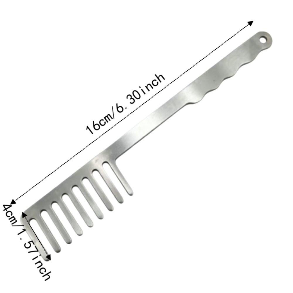 Langer Griff Spaghetti-Serviergabel Edelstahl Nudelrührgabel Lustiger Pasta-Kamm Kochen