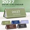 Mini 2027 Desk Calendar Standing Flip Calendar Gifts Standing Calendar Desk Planning