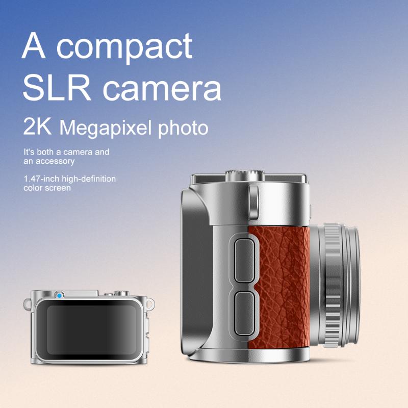 S160 Mini Digital Camera 2K HD Video Recording 1.47 Inch HD Screen Portable Small Cam for Holiday Family Party Shooting