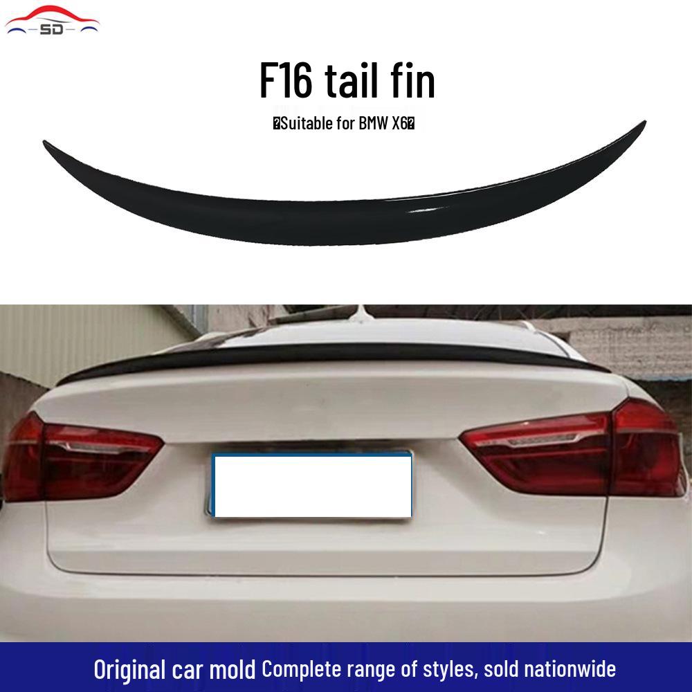 BMW X6 F16 Rear Spoiler (2014-2019) - Non-destructive Installation, Quality Assurance, Blow Molded.
