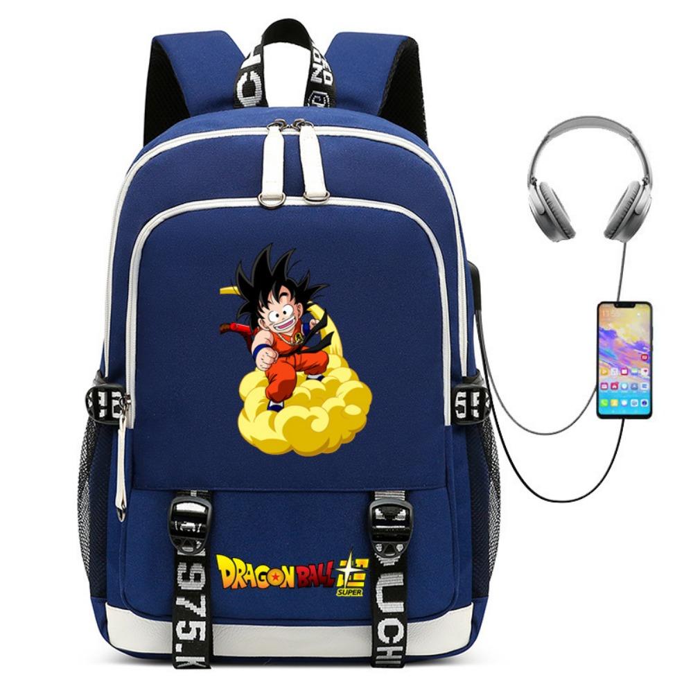 Dragon Ball Sun Wukong School Bag Animation Peripheral Male and Female Students Leisure Backpack Charging Computer Backpack