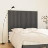 824945 vidaXL Wall-mounted Headboard Grey 146.5x3x110 Cm Solid Pine Wood
