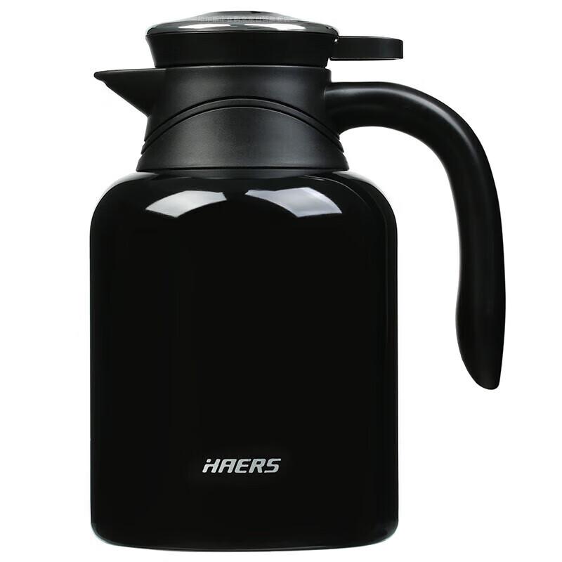 HAERS 1.5L Temperature Display 304 Stainless Steel Insulated Pot