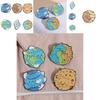 Cute Cartoon Creative Earth Ocean Protection Brooch Adorable Cat Planet Pin For Accessories