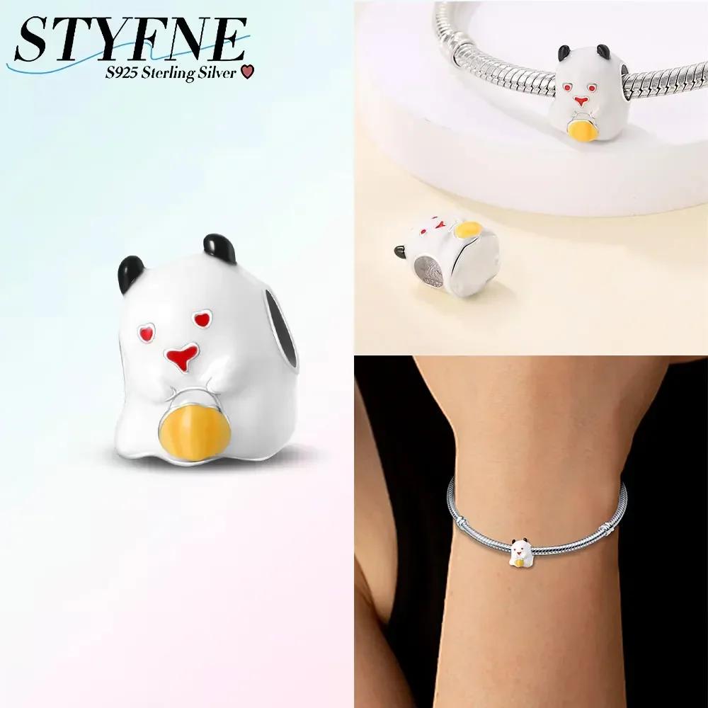 Halloween Luminous White Horror Ghost Dark Devil Charm Beadcopperfit Original Brand Bracelet Jewelry Gift