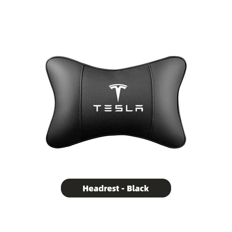 

1pcs For Tesla Auto Safety Car Seat Headrest with Breathable Mesh Relax Pillow Head And Neck Rest Cushion Auto Protector