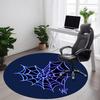 1pc Spider Web Office Round Area Rug, Indoor Mat Suitable ForOffice, Under Office Chairs Bedroom Living Room Home Decor, Room Decot009