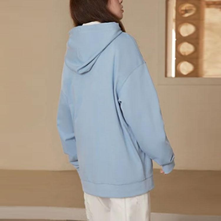 Li Ning Sports Lifestyle Serie Logo Bestickter Lockerer Hoodie Unisex Hoodies William-Blau AWDT583-4