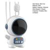 Portable Mini Handheld Fan Astronaut Shaped USB Rechargeable Cooling Neck Fan with Lanyard 2 Speed Bladeless Personal Fan for Outdoor Office