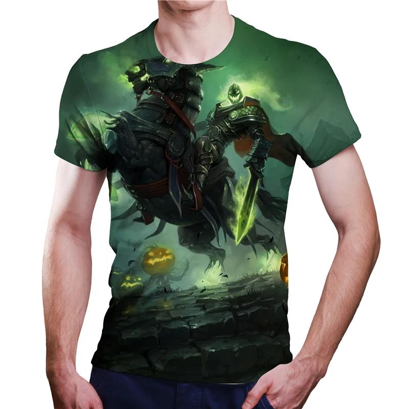 2024 Summer New Hot Men's T-shirt Heavy Metal Rock 3D Printing Fashion Plus Size Harajuku Casual Hip Hop Street Top